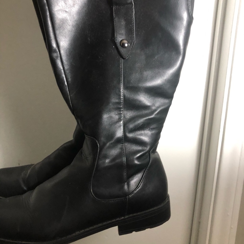 Black Plus Calf Boots